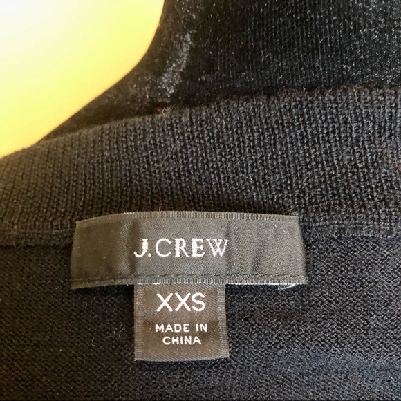 J. Crew black sweater with leopard cuffs - Picture 4 of 7